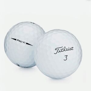 Titleist White Golf Balls with Black Logos